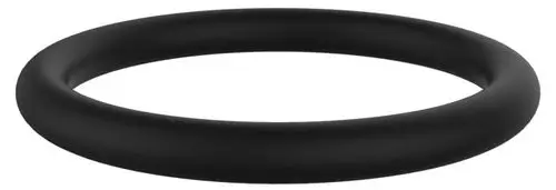 Schwarzer O-Ring von Keuco, ringförmig und ohne erkennbare Maße, auf neutralem Hintergrund.